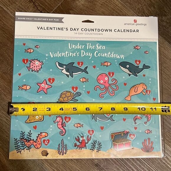 Valentine’s Advent Countdown Calendar Under The Sea Each Day Reveals Fun Message - Picture 8 of 11